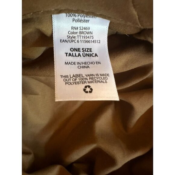 Brown Corduroy Hat Made From 100% Recycled Polyester - Picture 3 of 6